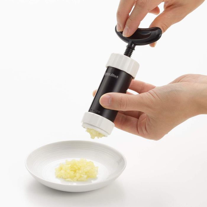 Shimomura Kougyou Antibacterial Black Garlic Press VB-620 Japan Made Dishwasher Safe-Kiichin - The #1 Place for Japanese Goods in Your Hand!
