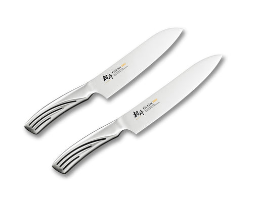 Shimomura Kogyo Japanese Knife Set 2x16.5cm MFL-901 Murato Fit-Line-Kiichin - The #1 Place for Japanese Goods in Your Hand!
