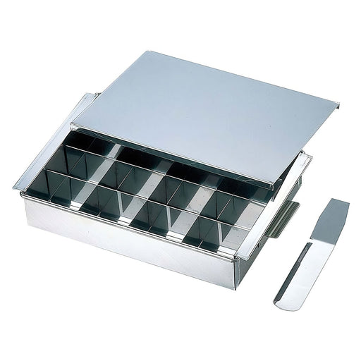 Asano Stainless Steel Tamago-Dofu Mold - 16 Piece with Lid-Kiichin - The #1 Place for Japanese Goods in Your Hand!