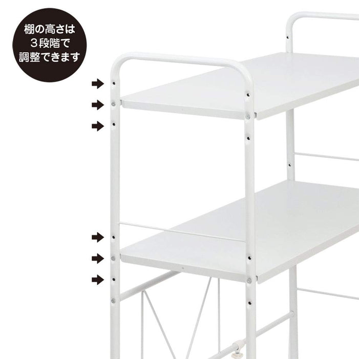 Belca Kitchen Space Rack Telescopic Microwave Stand Storage-Kiichin - The #1 Place for Japanese Goods in Your Hand!