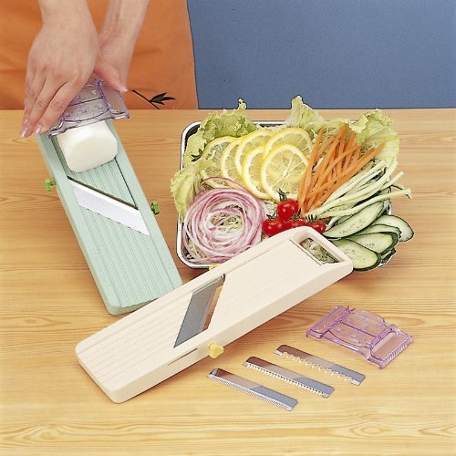 Benriner Ivory Japan Vegetable Slicer - Efficient Kitchen Tool-Kiichin - The #1 Place for Japanese Goods in Your Hand!