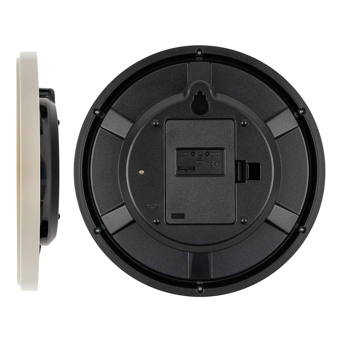 Casio 26.8Cm White Analog Wall Clock with Radio Wave Stop at Night-Kiichin - The #1 Place for Japanese Goods in Your Hand!