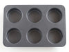 Cotta Original Muffin Mold 6Pcs - Gray Japan 26X17.5X3.5Cm 85667-Kiichin - The #1 Place for Japanese Goods in Your Hand!