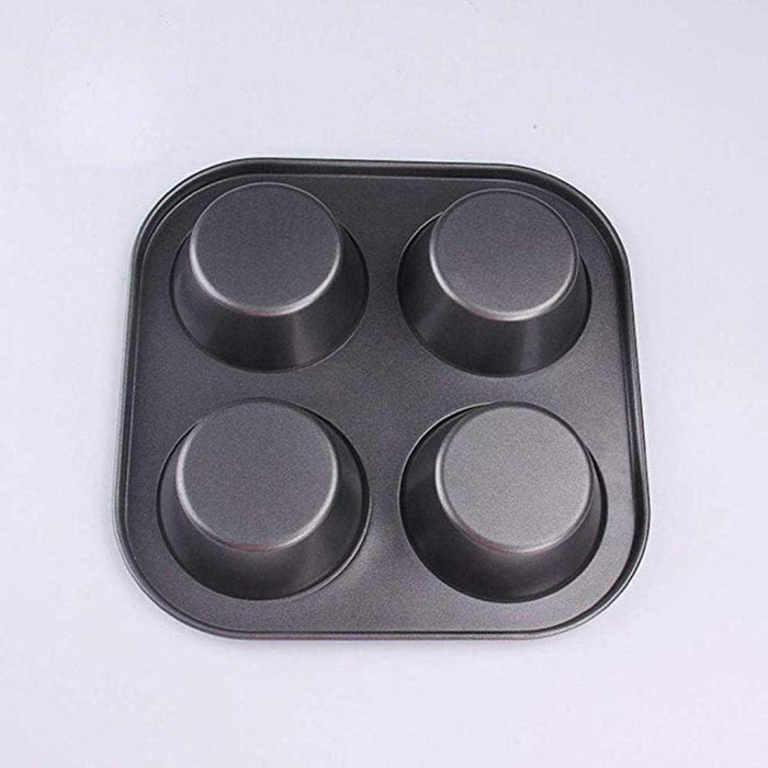 Cz-Ing 4-Cavity Non-Stick Muffin Pan | Carbon Steel Baking Mold Tray | Japan-Kiichin - The #1 Place for Japanese Goods in Your Hand!
