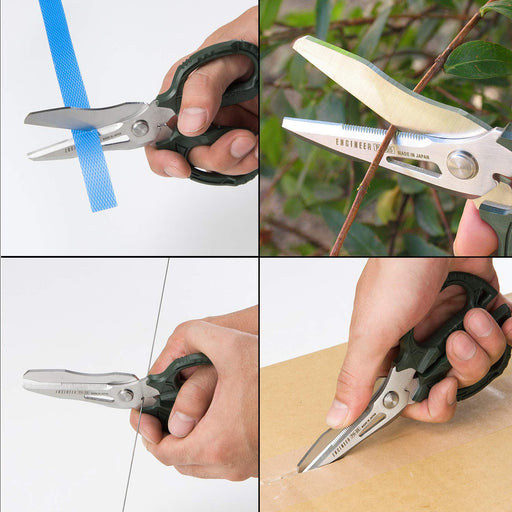 Engineer PBT Tetsuwan Scissors GT PH-55 Green 56mm-Kiichin - The #1 Place for Japanese Goods in Your Hand!