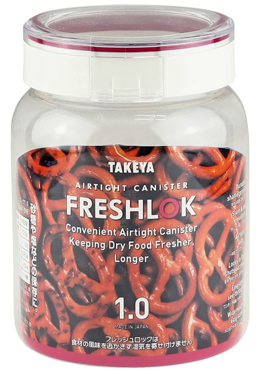 Takeya 1.0L Japanese Moisture-Proof Storage Container with One-Touch Open/Close-Kiichin - The #1 Place for Japanese Goods in Your Hand!