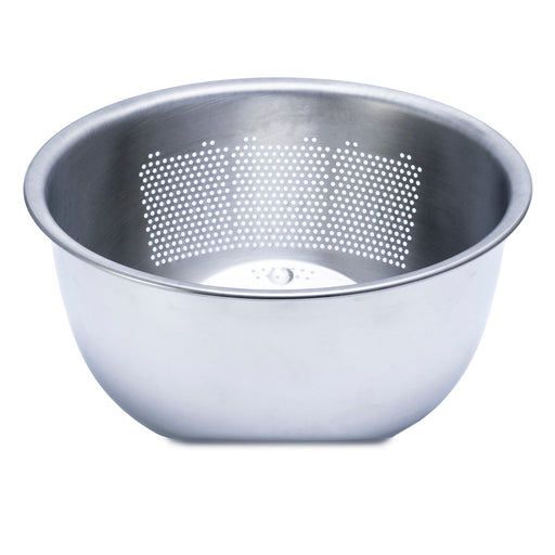 Fujii Japan Stainless Steel Rice Washing Bowl with 3-Way Strainer - 23.5cm-Kiichin - The #1 Place for Japanese Goods in Your Hand!