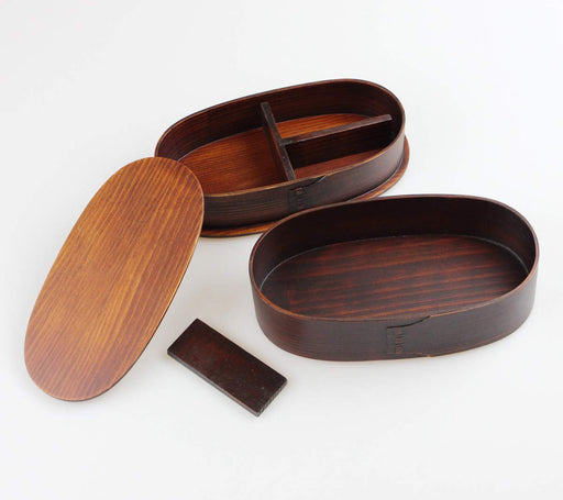 Eemon Of The Festival Fujishiro Kogei Magewappa 2 Tier Lunch Box (Lid) Japan Lacquer Coating 001-691-Kiichin - The #1 Place for Japanese Goods in Your Hand!