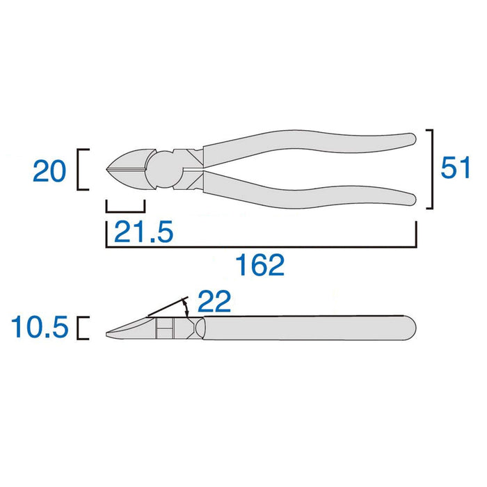 Fujiya Electric Master Strong Nippers 770-150 Round Blade 150mm-Kiichin - The #1 Place for Japanese Goods in Your Hand!