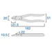 Fujiya Electric Master Strong Nippers 770-150 Round Blade 150mm-Kiichin - The #1 Place for Japanese Goods in Your Hand!