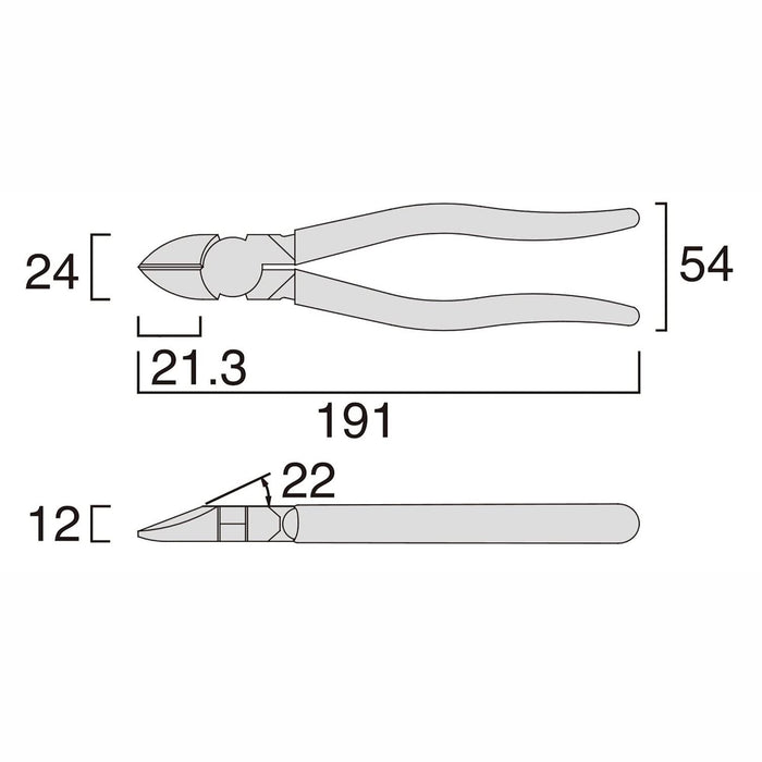 Fujiya 70Z-175 Electric Grip JIS Standard 175mm Nippers-Kiichin - The #1 Place for Japanese Goods in Your Hand!