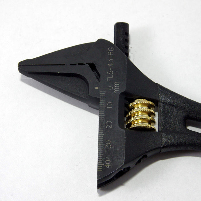 Fujiya FLS-43-BG Light Short Monkey Wrench 43mm Black Gold Grip-Kiichin - The #1 Place for Japanese Goods in Your Hand!