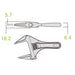 Fujiya FLS-43-BG Light Short Monkey Wrench 43mm Black Gold Grip-Kiichin - The #1 Place for Japanese Goods in Your Hand!