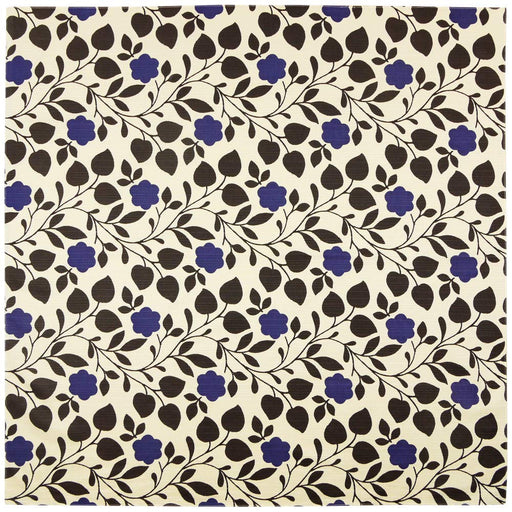 Hama Pattern Furoshiki Cloth - 90Cm Japan, Blue Flower Leaf-Kiichin - The #1 Place for Japanese Goods in Your Hand!