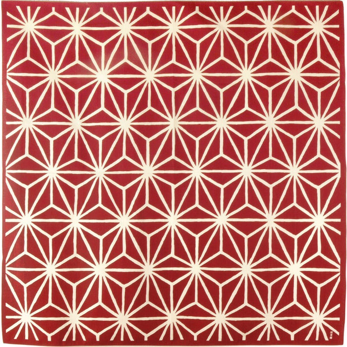 Hama Pattern Japanese Hemp Leaf Red Cloth - 90Cm Size-Kiichin - The #1 Place for Japanese Goods in Your Hand!