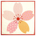 Sakura Red Japanese Cloth - Hama Pattern 50Cm-Kiichin - The #1 Place for Japanese Goods in Your Hand!