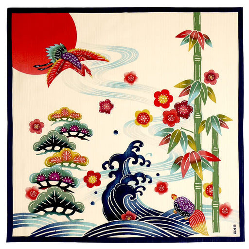 Hama Pattern Japanese Wrapping Cloth - 50cm, Sunny Day Design-Kiichin - The #1 Place for Japanese Goods in Your Hand!