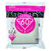Hario VCF-02 Paper Filters for V60 Dripper - Pack of 100 (1-4 Cups)-Kiichin - The #1 Place for Japanese Goods in Your Hand!