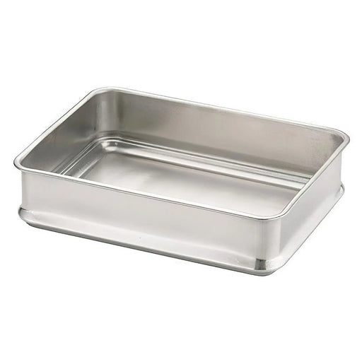 Ikeda Stainless Steel Antibacterial Tray - Stackable, 350x265x83mm-Kiichin - The #1 Place for Japanese Goods in Your Hand!