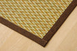 Ikehiko Corp Rush Rug Carpet Hanagoza Pia Edoma 2 Tatami Brown Japan 174X174Cm #4323802-Kiichin - The #1 Place for Japanese Goods in Your Hand!