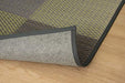 Ikehiko Gray Rush Rug Carpet - Japanese Hanagoza Dx Pia Edoma 2 Tatami - 174X174Cm-Kiichin - The #1 Place for Japanese Goods in Your Hand!
