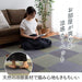 Ikehiko Gray Rush Rug Carpet - Japanese Hanagoza Dx Pia Edoma 2 Tatami - 174X174Cm-Kiichin - The #1 Place for Japanese Goods in Your Hand!