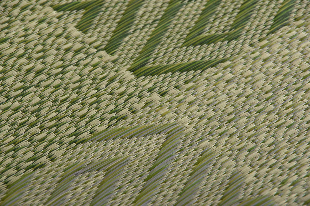 Ikehiko Corp Rush Zabuton 2-Piece Set, Made in Japan, Chidori Woven, 5 Styles, Green, 55x55cm-Kiichin - The #1 Place for Japanese Goods in Your Hand!