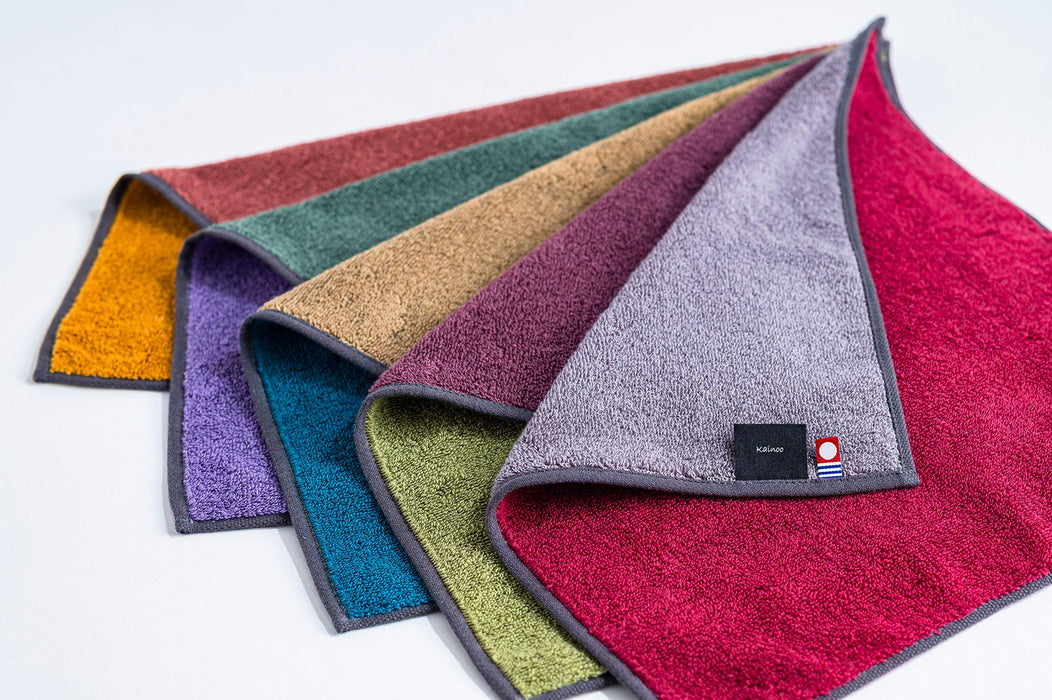 Guest 5-Color Set 34X35Cm Japan | Reversible Quality Plain Towel for Kitchen Yoga Gym Bathing Spa-Kiichin - The #1 Place for Japanese Goods in Your Hand!