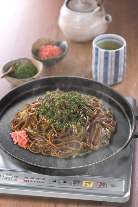 Ishigaki Iron Plate - Round 32cm - Yakisoba Okonomiyaki Yakiniku - Japan-Kiichin - The #1 Place for Japanese Goods in Your Hand!