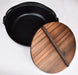 Ishigaki Industry 24Cm Black Iron Casting Irori Pot with Wooden Lid - Made in Japan-Kiichin - The #1 Place for Japanese Goods in Your Hand!