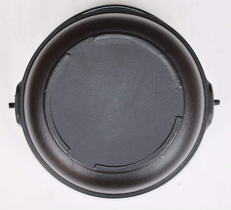 Ishigaki Industry 24Cm Black Iron Casting Irori Pot with Wooden Lid - Made in Japan-Kiichin - The #1 Place for Japanese Goods in Your Hand!