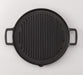 Iwachu 25Cm Round Grill Pan - Japanese Nambu Ironware | IH Compatible | Black Baked-Kiichin - The #1 Place for Japanese Goods in Your Hand!