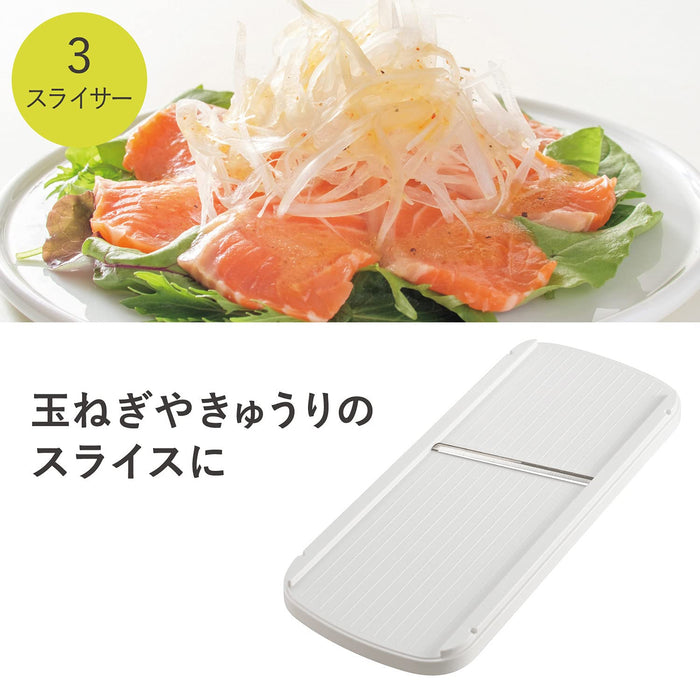 Kai DH7357 White Slicer - Made in Japan by Kai Corporation-Kiichin - The #1 Place for Japanese Goods in Your Hand!