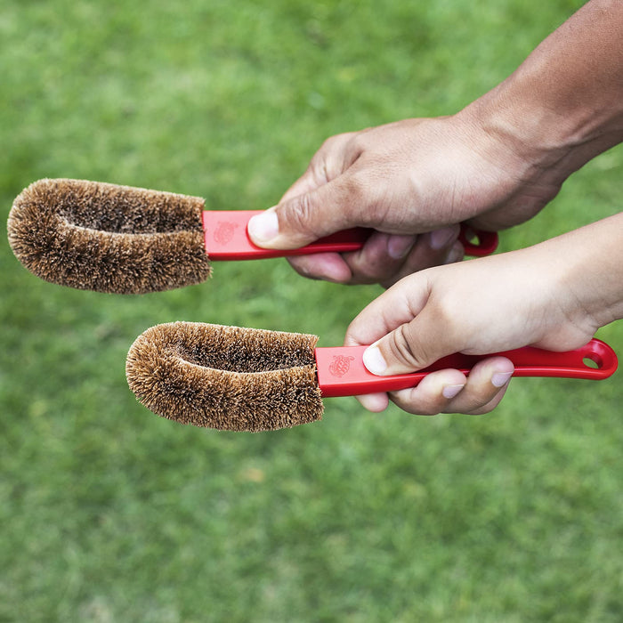 Kamenoko-Tawashi Jump Red | Japanese Tawashi Scrub Brush | Nishio Store-Kiichin - The #1 Place for Japanese Goods in Your Hand!