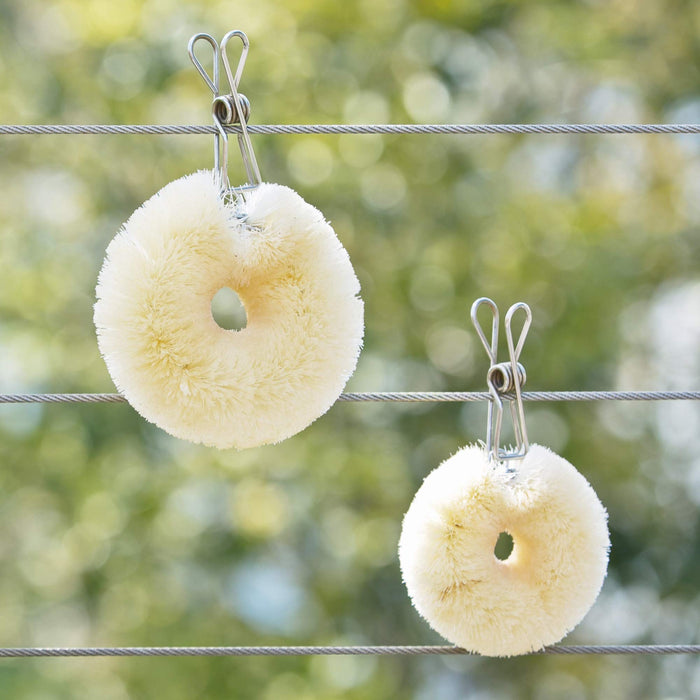 Kamenoko-Tawashi White Sisal Hemp Scrubber - Small Size-Kiichin - The #1 Place for Japanese Goods in Your Hand!