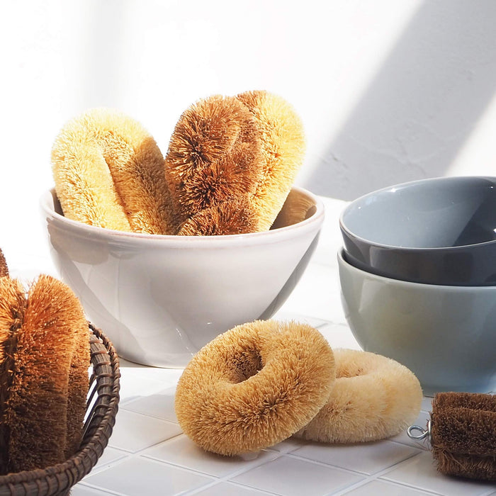 Kamenoko-Tawashi Small White Scrubber Palm - Made in Japan-Kiichin - The #1 Place for Japanese Goods in Your Hand!