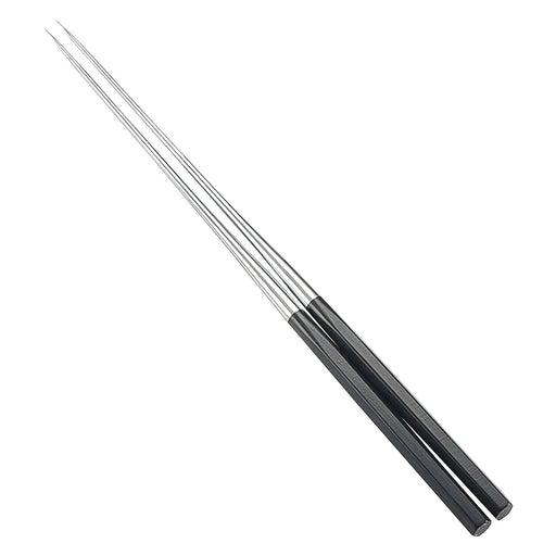 Kanaguchi 18cm Hexagonal Stainless Steel Serving Chopsticks-Kiichin - The #1 Place for Japanese Goods in Your Hand!
