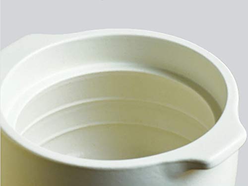 Kinto 2Cup Japan White Clay Pot Rice Cooker 25194 - Authentic Japanese Cooking-Kiichin - The #1 Place for Japanese Goods in Your Hand!