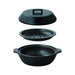 Kinto Kakomi Ih Clay Pot 1.2L Black - Authentic Japanese Cookware-Kiichin - The #1 Place for Japanese Goods in Your Hand!