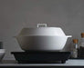 Kinto Kakomi Ih Clay Pot 1.2L White - Japanese Made 25190-Kiichin - The #1 Place for Japanese Goods in Your Hand!