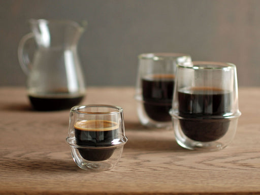 Kinto Kronos Glass Coffee Cup 250ml - Japanese Design-Kiichin - The #1 Place for Japanese Goods in Your Hand!