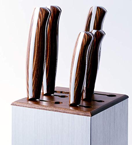 Knife Stand Japanese Nagomi - Holds 5 Knives 1 Scissor - 11.5x25cm-Kiichin - The #1 Place for Japanese Goods in Your Hand!