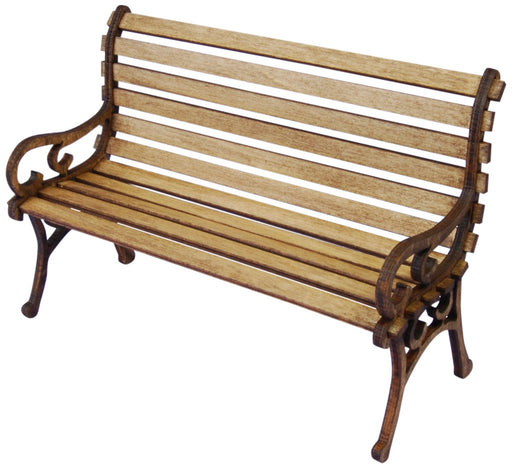 Cobaanii Mokei Workshop WF-010 1/12 Wooden Park Bench Assembly Kit-Kiichin - The #1 Place for Japanese Goods in Your Hand!