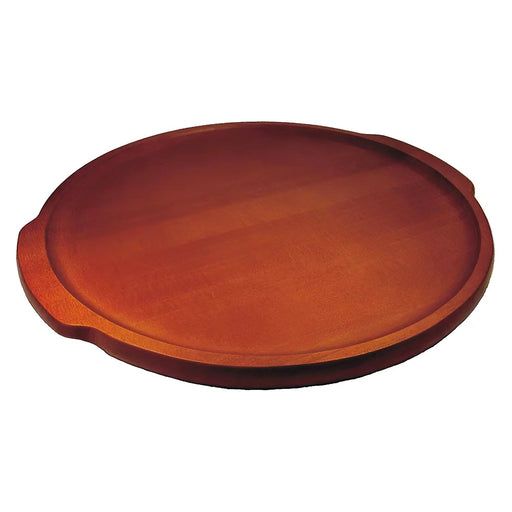 Kusakabe Kizaiku Castor Aralia Pizza Tray - Brown 23.5cm-Kiichin - The #1 Place for Japanese Goods in Your Hand!