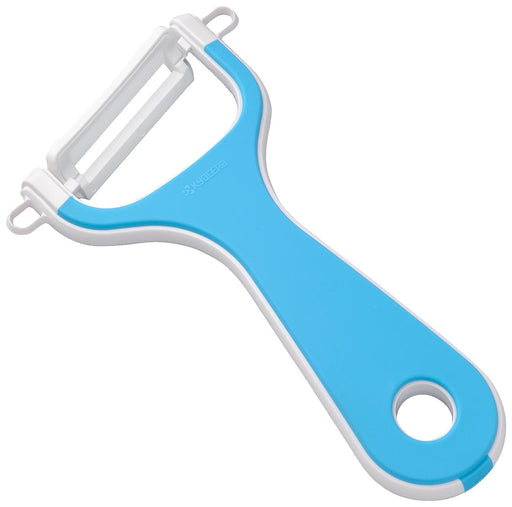Kyocera Ceramic Peeler - Rust-Free Easy Clean Blade, Long-Lasting Sharpness, Rubber Handle, Bleach Safe-Kiichin - The #1 Place for Japanese Goods in Your Hand!