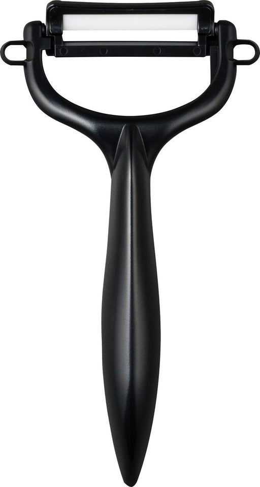 Kyocera Ceramic Peeler - Rust-Free, Easy to Clean, Black T-Shaped, Light & Sharp, Long-Lasting Sharpness, Made in Japan (CP-NBK)-Kiichin - The #1 Place for Japanese Goods in Your Hand!
