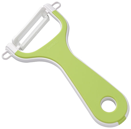 Kyocera Ceramic Peeler - Japan Made, Rust-Free, Easy Clean, Diagonal Blade, Light & Sharp-Kiichin - The #1 Place for Japanese Goods in Your Hand!