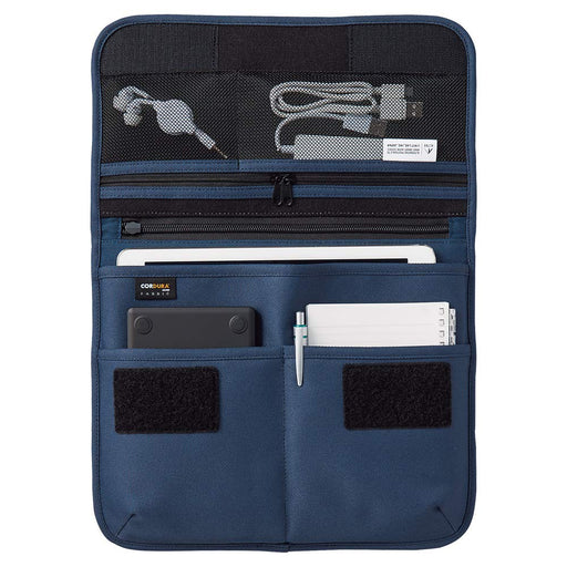 Lihit Lab Olive Cordura Flat Pouch M A7767-22-Kiichin - The #1 Place for Japanese Goods in Your Hand!