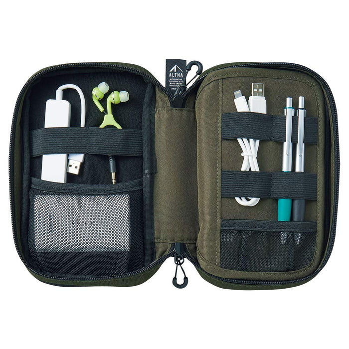 Lihit Lab Japan Cordura Dual Pen Tool Pouch - Navy-Kiichin - The #1 Place for Japanese Goods in Your Hand!