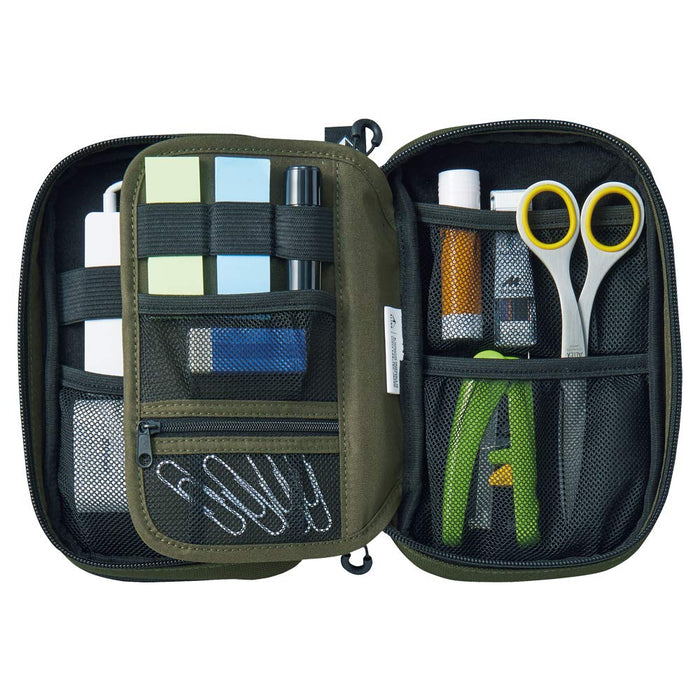 Lihit Lab Japan Cordura Dual Pen Tool Pouch - Navy-Kiichin - The #1 Place for Japanese Goods in Your Hand!